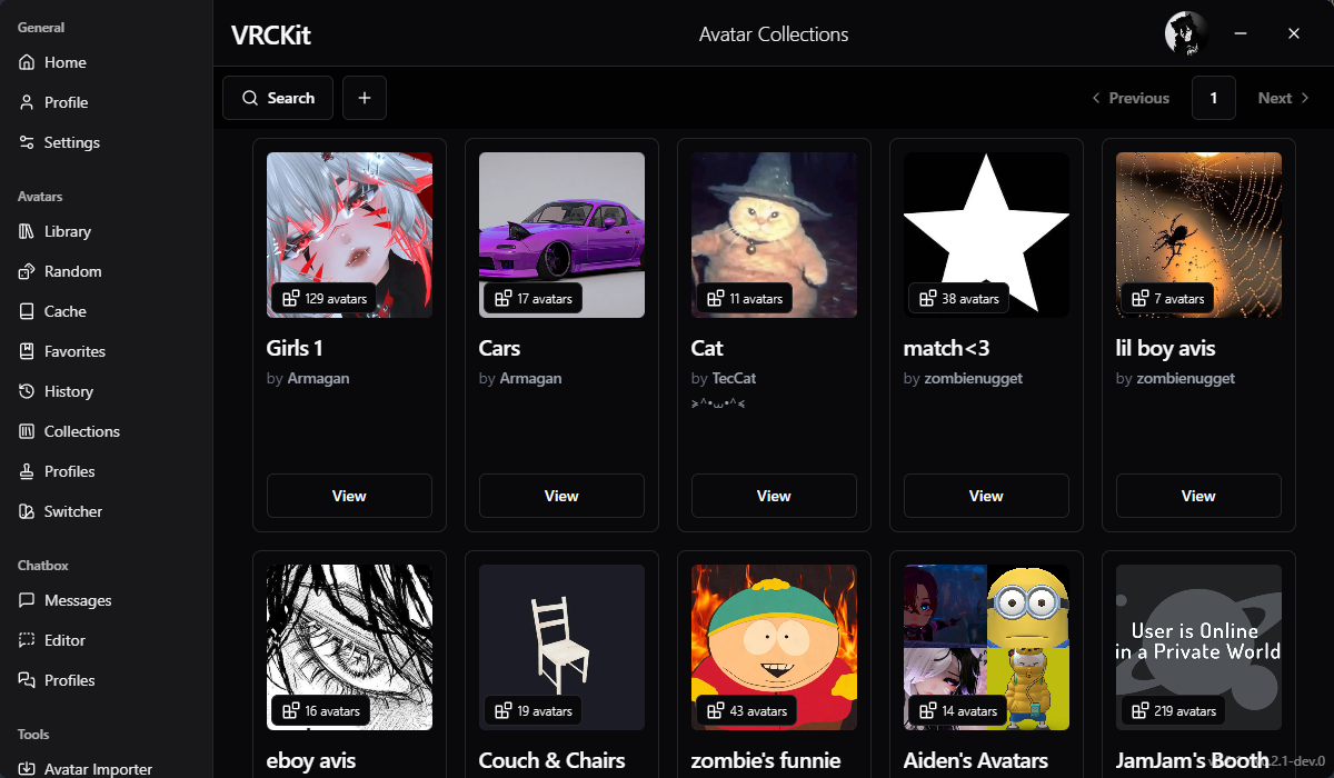 Avatar Collections