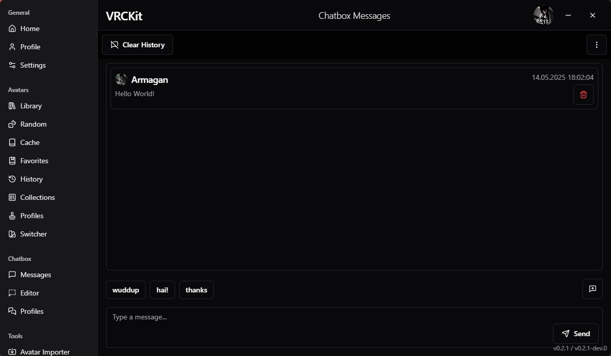 Chatbox Messages